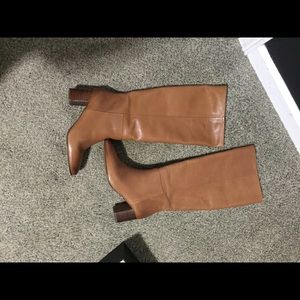 Jcrew leather cognac boots